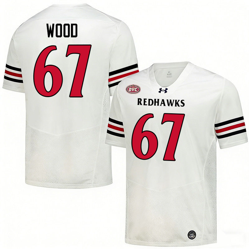 Southeast Missouri State Redhawks #67 Mike Wood College Football Jerseys,Uniforms-White